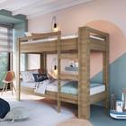 Beliche Infantil Solteiro 195,8x150cm Slim Aveiro Oak