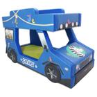 Beliche Safari infantil estofada com rodas sobrepostas - cor azul