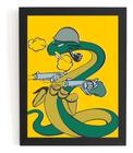 Belo Quadro Decorativo Feb Cobras Fumantes Segunda Guerra Mu