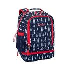 Bentgo Kids Imprime 2 em 1 Mochila & Saco de Almoço Isolado - Durável, Leve, Impressões Coloridas para Meninas e Meninos, Tecido Resistente à Água, Correias Acolchoadas e Costas com Compartimentos Grandes (Foguete)