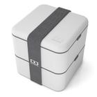 Bento Box monbento MB Square Coton Grey Large 1700mL (2 camadas)