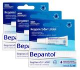 Bepantol Derma Regenerador Labial Hidratante 7,5ml KIT C/3