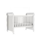 Berço Americano Mini Cama Provençal Lisa Branco Brilho Carolina Baby