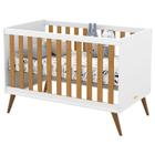 Berço Americano Retro Gold Branco Freijó Eco Wood - Matic - Matic Moveis