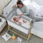 Berço AMKE Bedside Sleeper All Mesh Wood Gran Grey