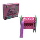 Berço de Brinquedo com Escorregador Rosa - Wellmix