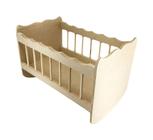 Berço Infantil Pequeno 22x16x15,5 cm Bonecas Em MDF