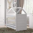 Berço Mini Cama Montessoriano Estilo Casinha Americano - Branco