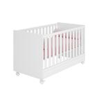 Berço Mini Cama Taís Brilhar Q01 Branco - Amarena Móveis