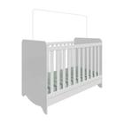 Berço Peroba Ben Americano Branco 3 em 1 Mini Cama Infantil