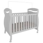 Berço Peroba Junior Americano Branco Vira Mini Cama Infantil