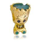 Berloque Baby Groot Marvel Separador Banhado a Ouro 18k