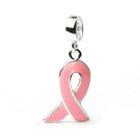 Berloque Charm Pingente Outubro Rosa Em Prata 925