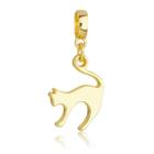 Berloque Gato 2 Banhado a Ouro 18k