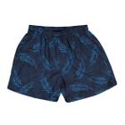 Bermuda Boxer Infantil Menino Azul Tactel Essencial Ogochi