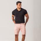 Bermuda Chino Rosa Sarja Masculina Zune