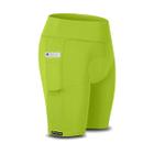 Bermuda Ciclismo ADSTORE C/proteção genital C/ bolso Verde Neon
