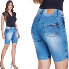 Bermuda Ciclista Jeans Feminina HNO Azul Premium