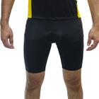 Bermuda Com Forro Para Ciclismo Masculino Com Bolso Lateral Suplex Poliéster