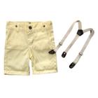 Bermuda Com Suspensório Infantil - Várias Cores