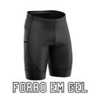 Bermuda de Ciclismo Masculina com Forro em Gel e Bolsos Laterais (Way)