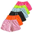 Bermuda Feminina Kit Com 3 Shorts Praia Tactel Blogueirinha Verão