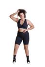 Bermuda Feminina Legging Fitness Academia Short Ciclista Treino Básico Com Bolso - Dafer Fitness