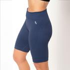 Bermuda Feminina Lupo Sport Academia Original Seamless Dry Azul Marinho