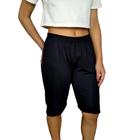 Bermuda Feminina Soltinha Elástico Lisa Suplex Light Pp Ao Plus Size