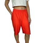 Bermuda Feminina Soltinha Elástico Lisa Suplex Light Pp Ao Plus Size