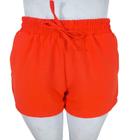 Bermuda Festa Casual Short Duna Feminino com Elastico na Cintura