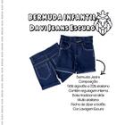 Bermuda Jeans Escura Infantil Menino