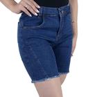 Bermuda Jeans Feminina Tharog Escuro - 2369