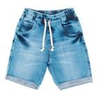 Bermuda jeans mania kids menino com elastico