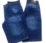 Bermuda jeans masculina 100%algodao plus size 40 ao 56