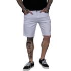 Bermuda Jeans Masculina Branca Elegante Premium Casual