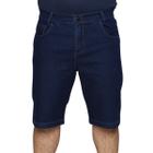 Bermuda Jeans Masculina Lycra Elastano Plus Size Slim Premium Tradicional Algodão Tamanho Grande