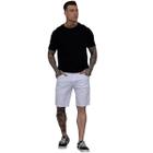 Bermuda Jeans Masculina White Premium - Branco