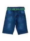 Bermuda Jeans Menino Criança Moda Shorts Verão