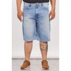 Bermuda Jeans Plus Size Masculina Lavagem Clara Estona Tecido Premium