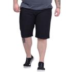 Bermuda Jeans Plus Size Masculina Longa Lisa Tendência Casual