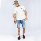 Bermuda Jeans RockeSoda Masculina Skinny Destroyed Dia a Dia