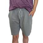 Bermuda Lupo Moletom Masculina Mescla Cinza Conforto 76351-001