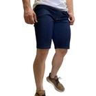 Bermuda Masculina Jeans Básica Com Elastano Tradicional