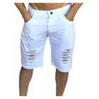 Bermuda Masculina Jeans Verão Short Destroyed Qualidade Top