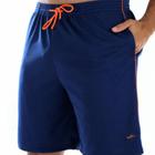 Bermuda Masculina Shorts Premium Poliéster 2 Bolsos Azul P Elite