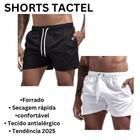 Bermuda mauricinho tactel masculino lisa básica com 3 bolsos ideal para academia corridas praia piscina forrado secagem rapida - VITRINI USE FOR YOU CONFECÇÃO