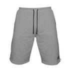 Bermuda Moletom Masculina com 3 Bolsos Fenda Lateral Short Básico Casual Treino