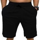 Bermuda Moletom Masculina Short Com Bolso Treino Casual Cores Básico Esporte verão