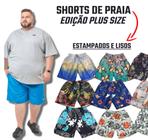 Bermuda Praia Plus Size Estampada e Lisa Mauricinho Esporte Verão